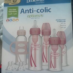 Dr. Brown's Pink Baby Bottle Set